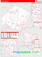 Passaic County, NJ Wall Map Zip Code
