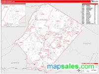 Sussex County, NJ Wall Map Zip Code