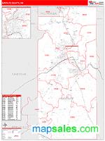 Santa Fe County, NM Wall Map Zip Code
