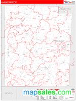 Allegany County, NY Wall Map Zip Code