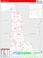 Cayuga County, NY Wall Map Zip Code