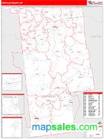 Franklin County, NY Wall Map Zip Code