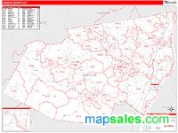 Greene County, NY Wall Map Zip Code