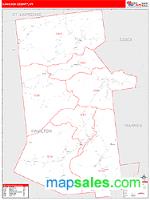 Hamilton County, NY Wall Map Zip Code