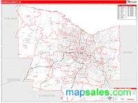 Monroe County, NY Wall Map Zip Code