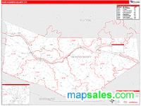 Montgomery County, NY Wall Map Zip Code