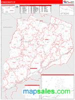 Otsego County, NY Wall Map Zip Code