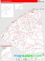 St. Lawrence County, NY Wall Map Zip Code