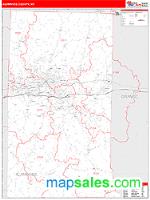 Alamance County, NC Wall Map Zip Code