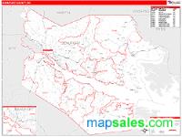 Beaufort County, NC Wall Map Zip Code