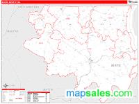Bertie County, NC Wall Map Zip Code