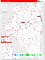 Davidson County, NC Wall Map