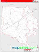 Davie County, NC Wall Map