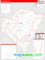 Franklin County, NC Wall Map Zip Code