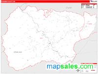 Graham County, NC Wall Map Zip Code