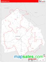 Greene County, NC Wall Map Zip Code