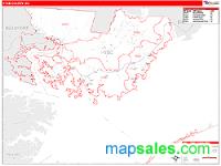 Hyde County, NC Wall Map