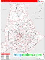 Mecklenburg County, NC Wall Map