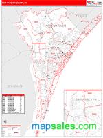 New Hanover County, NC Wall Map Zip Code