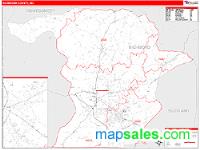 Richmond County, NC Wall Map Zip Code