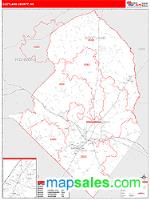 Scotland County, NC Wall Map Zip Code