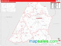 Stanly County, NC Wall Map Zip Code