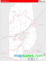 Vance County, NC Wall Map Zip Code