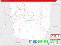 Warren County, NC Wall Map Zip Code