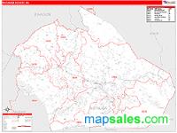 Watauga County, NC Wall Map Zip Code