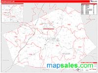 Wilson County, NC Wall Map Zip Code