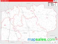 Yadkin County, NC Wall Map Zip Code