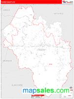 Yancey County, NC Wall Map Zip Code