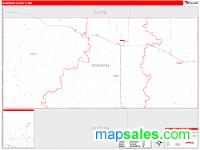 Bowman County, ND Wall Map Zip Code