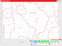 Cavalier County, ND Wall Map Zip Code