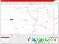 Foster County, ND Wall Map