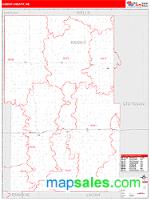 Kidder County, ND Wall Map Zip Code