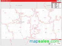 La Moure County, ND Wall Map Zip Code
