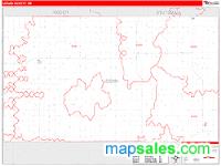 Logan County, ND Wall Map Zip Code