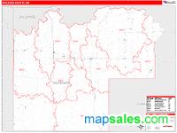 McKenzie County, ND Wall Map Zip Code
