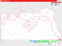 Oliver County, ND Wall Map Zip Code