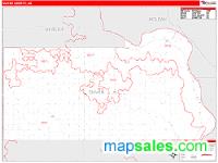 Oliver County, ND Wall Map