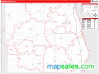 Pembina County, ND Wall Map