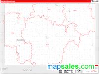 Ransom County, ND Wall Map Zip Code