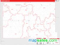 Sargent County, ND Wall Map
