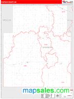 Sheridan County, ND Wall Map Zip Code