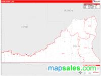 Sioux County, ND Wall Map Zip Code