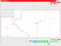 Slope County, ND Wall Map Zip Code
