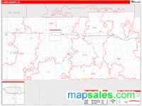 Stark County, ND Wall Map
