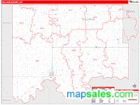 Williams County, ND Wall Map Zip Code