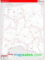 Adams County, OH Wall Map Zip Code